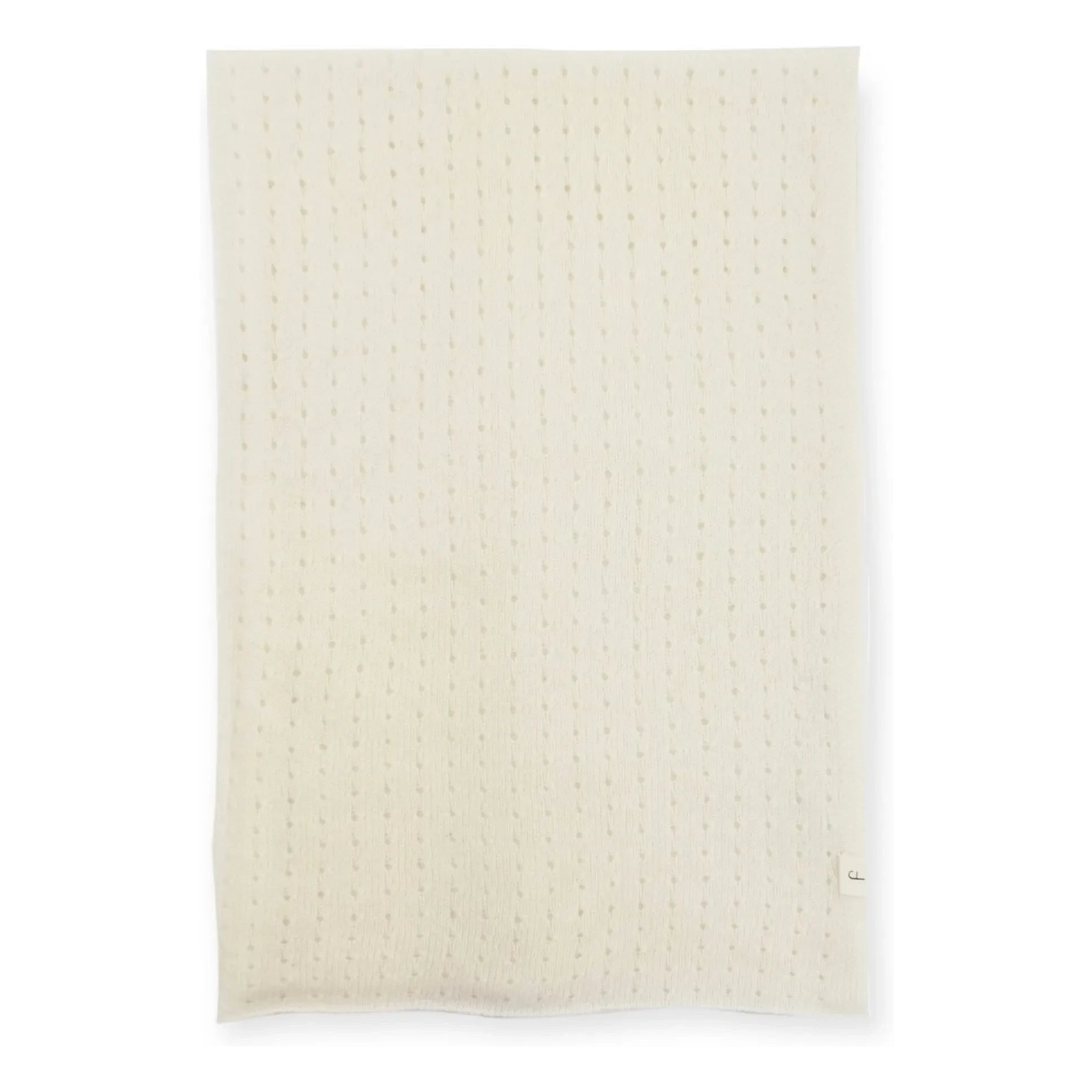 My Little Freckle - Organic Cashmere Pointelle Blanket | Ivory