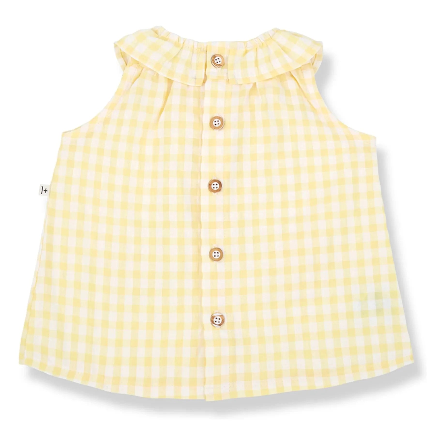 1+ in the family - Ambracia Vichy Seersucker Dress | Light Yellow