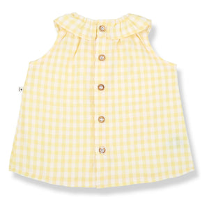 1+ in the family - Ambracia Vichy Seersucker Dress | Light Yellow