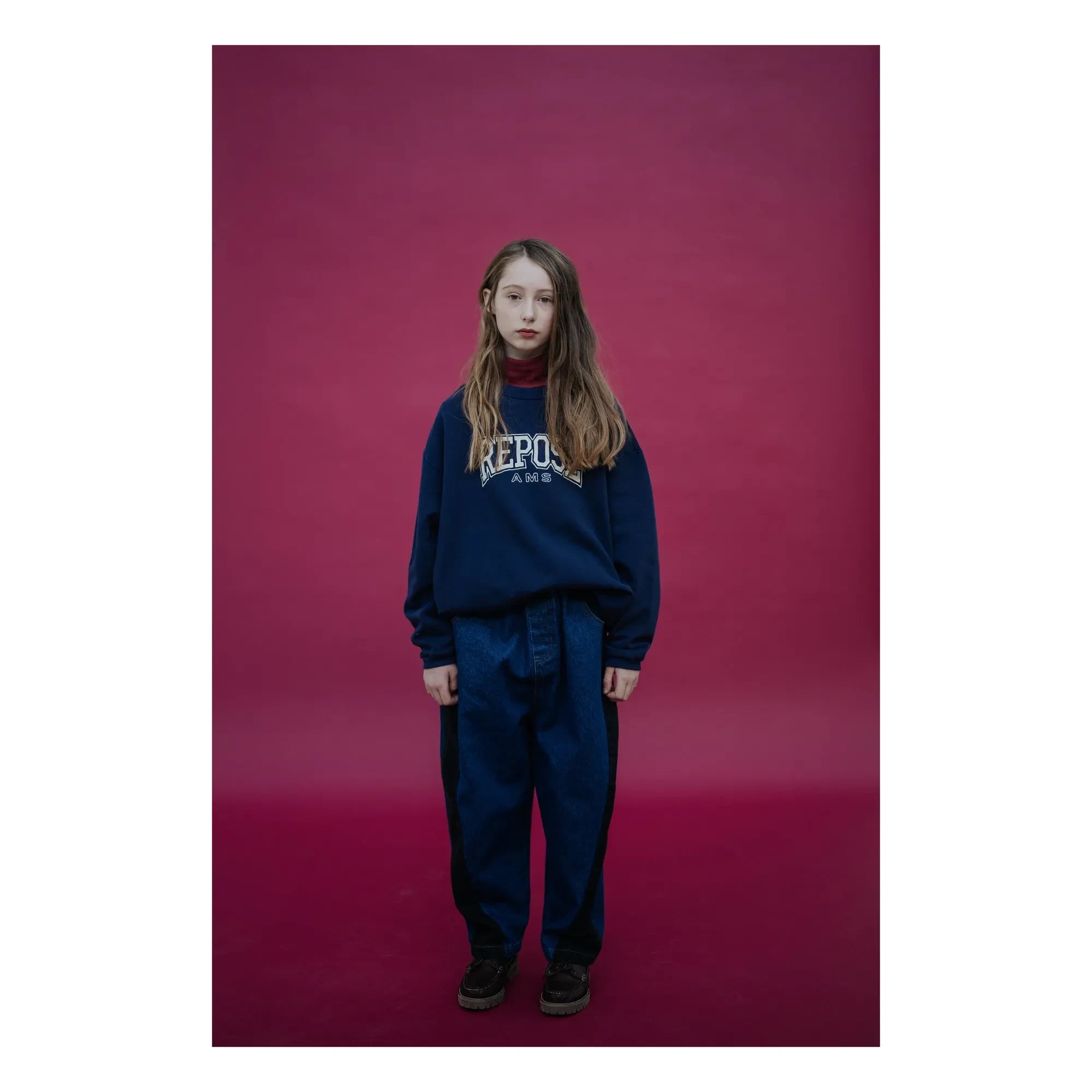 Repose AMS - Cozydrop REPOSE AMS Bio-Baumwoll-Sweatshirt | Marine