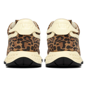 Autry - Reelwind Leopard Suede Sneakers | Brown