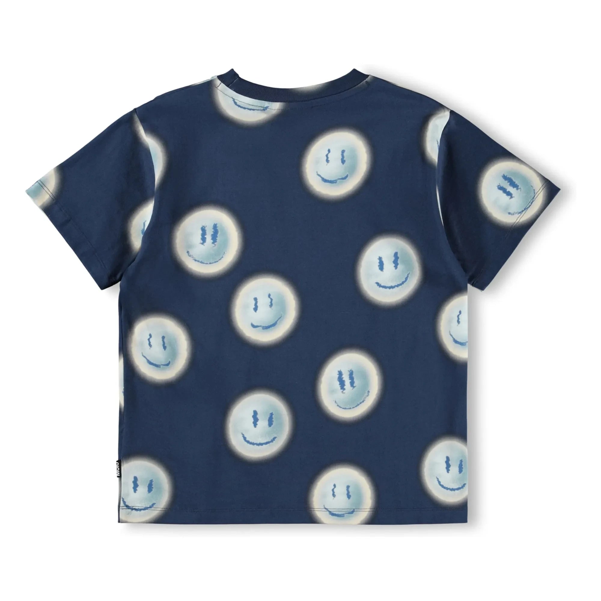Molo - Riley Smileys T-Shirt aus Bio-Baumwolle | Marineblau