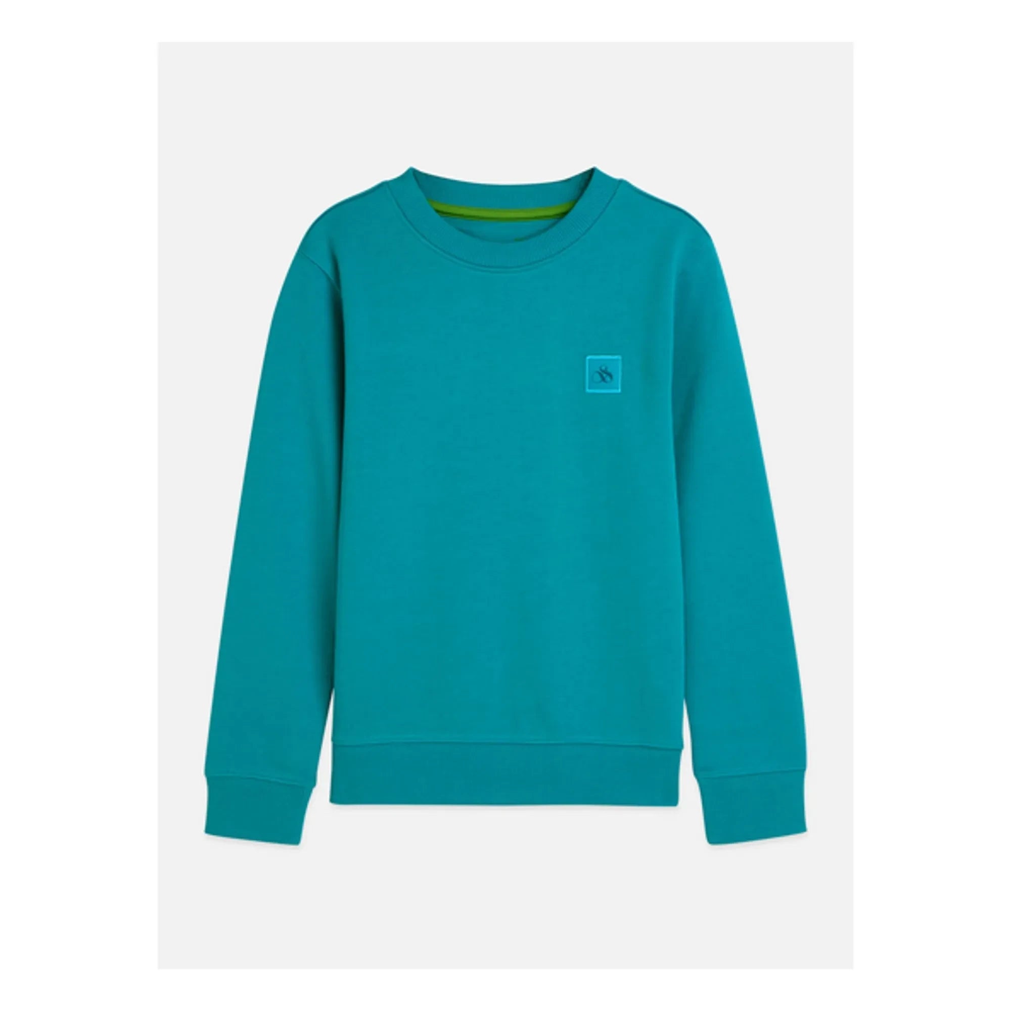 Scotch & Soda - Logo Badge Sweat Organic Cotton | Lagoon Blue