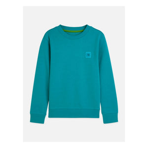 Scotch & Soda - Logo Badge Sweat Organic Cotton | Lagoon Blue