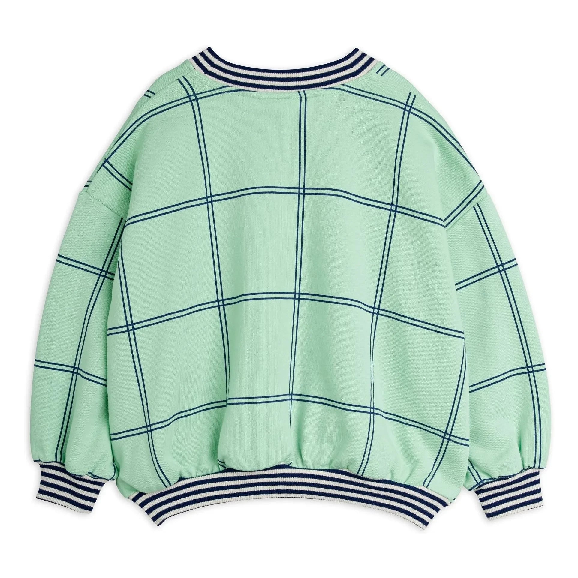 Mini Rodini - Coron Bio-Karo-Sweatshirt | Grün