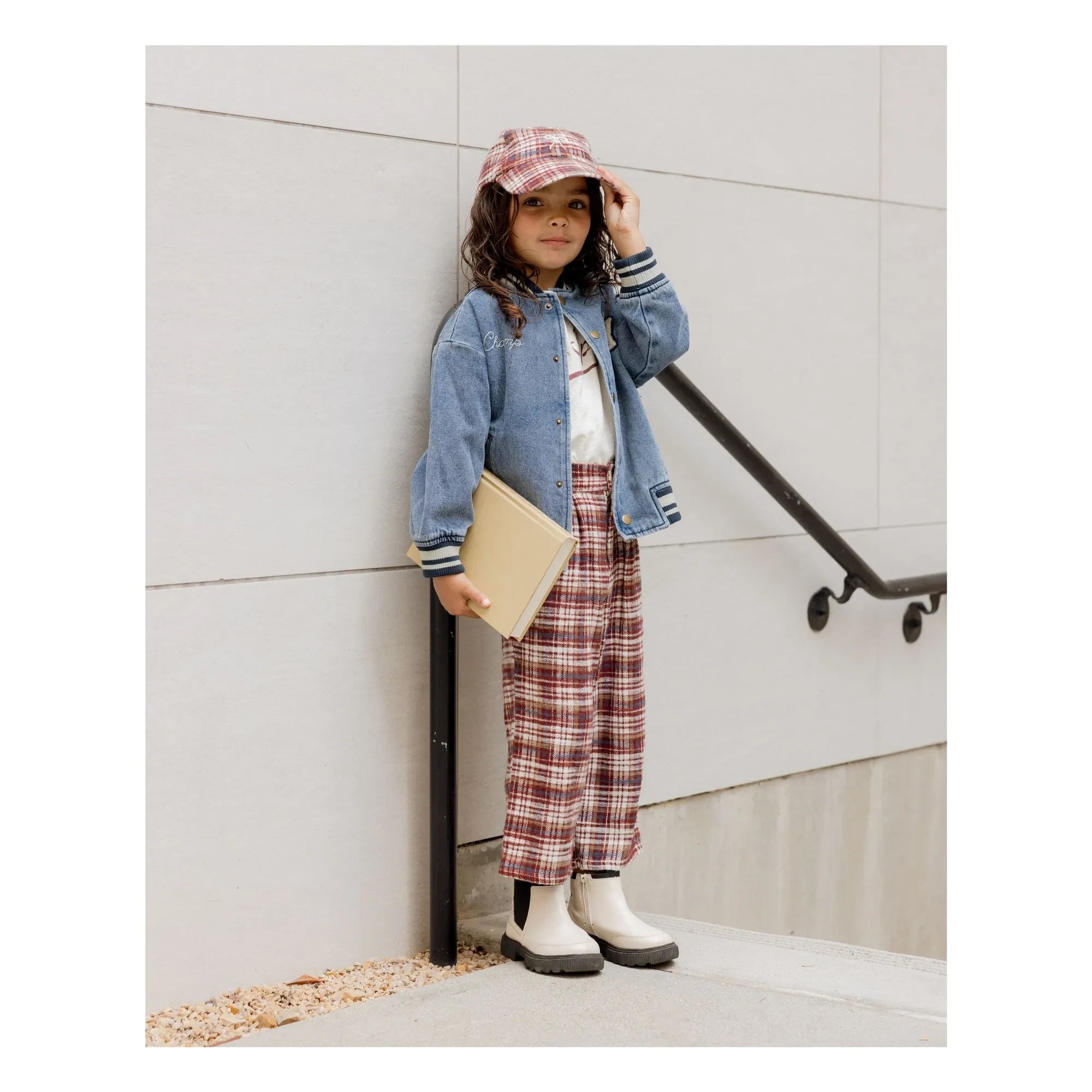 Rylee + Cru - Bomber Varsity Mini | Denim
