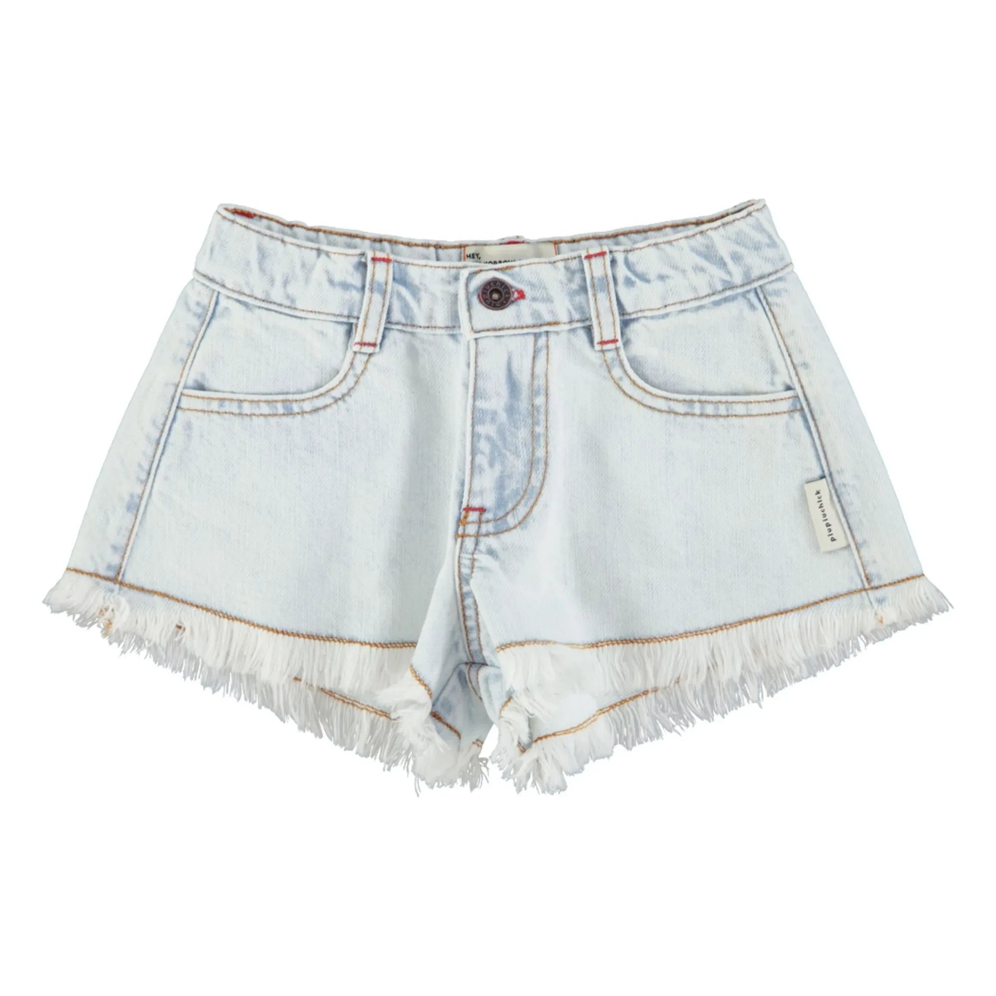Piupiuchick - Distressed Denim-Shorts | Washed Blue