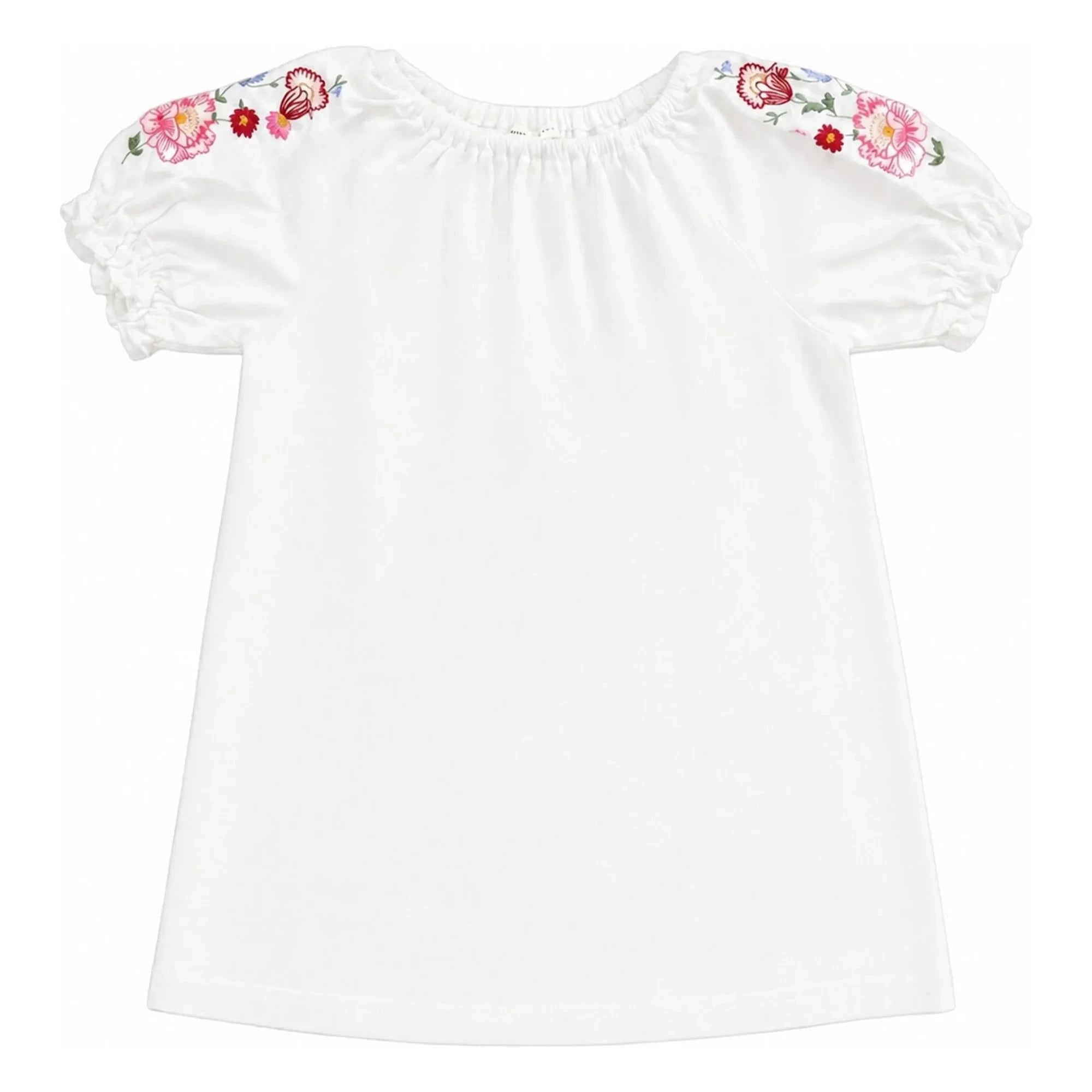 Babe & Tess - Carola Kleid mit Kettenstickerei | Ecru