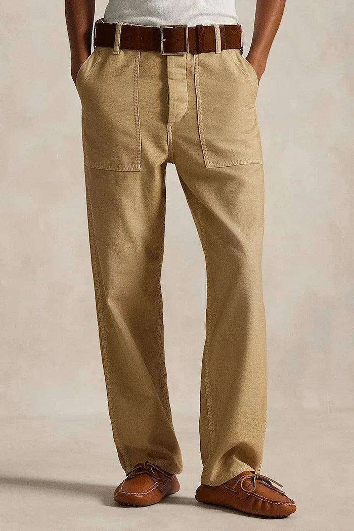 Polo Ralph Lauren kadın pamuklu düz pantolon