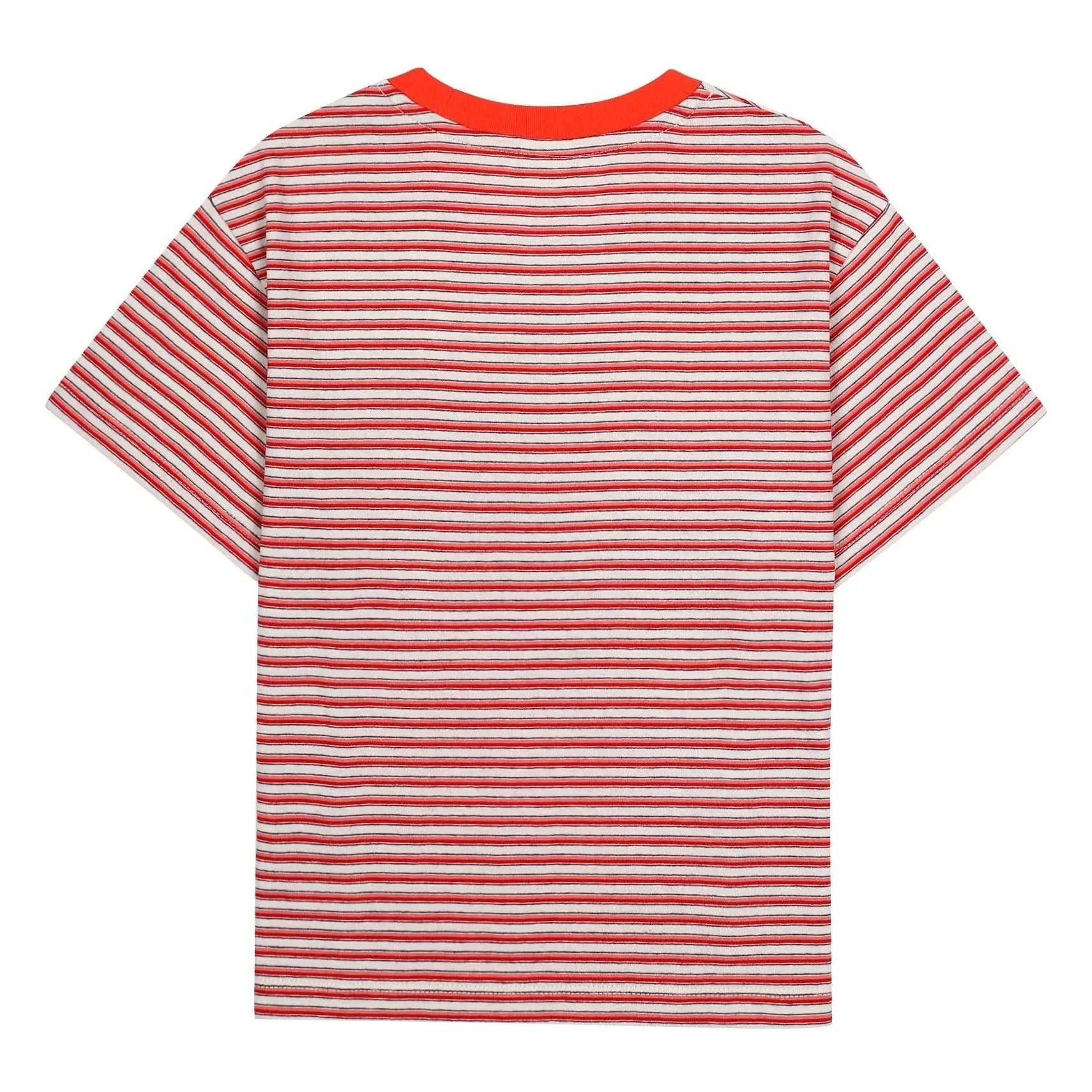 Jelly Mallow – Gestreiftes T-Shirt | Rot