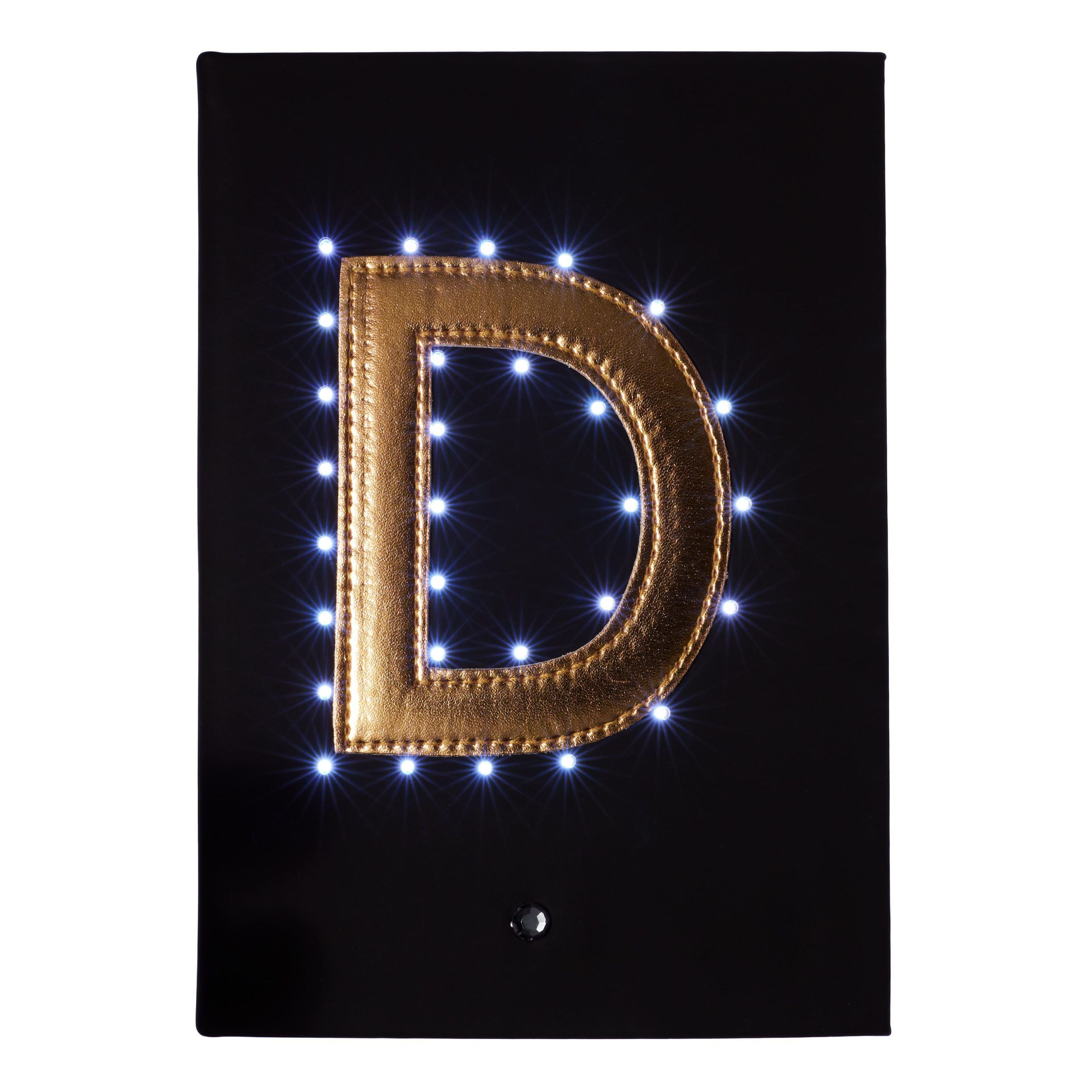 Smiggle - Işıklı Alfabe Harfli Siyah A5 Defter-Dinossi