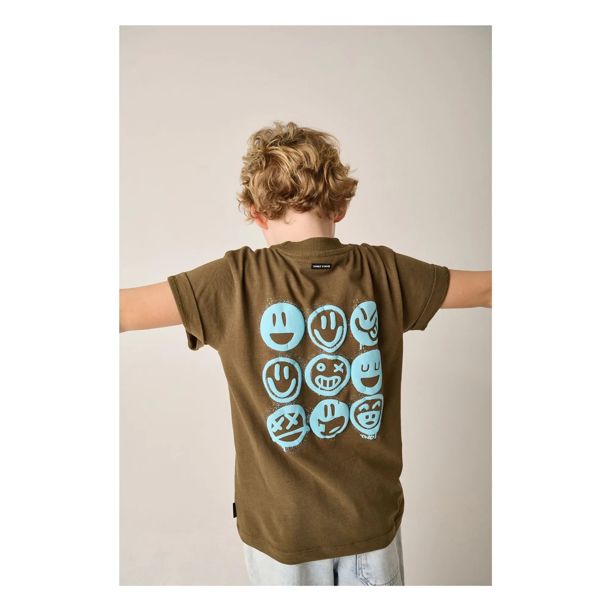 Tumble N'Dry - Geri Dönüşümlü pamuklu Surface T-Shirt | Haki kahverengi