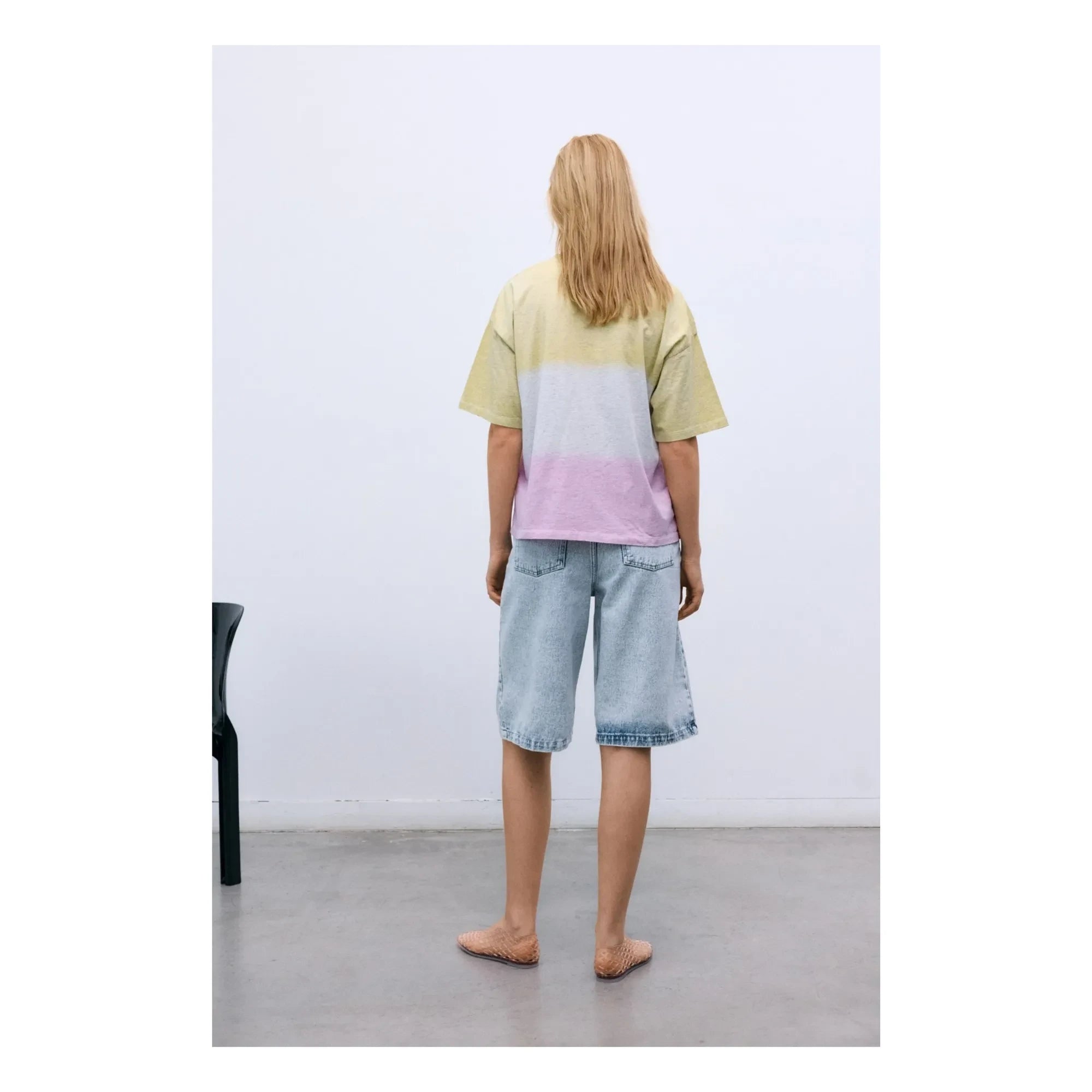 the new society - Bermudashorts aus Baumwolle | Denim-Blau