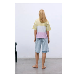 the new society - Bermudashorts aus Baumwolle | Denim-Blau