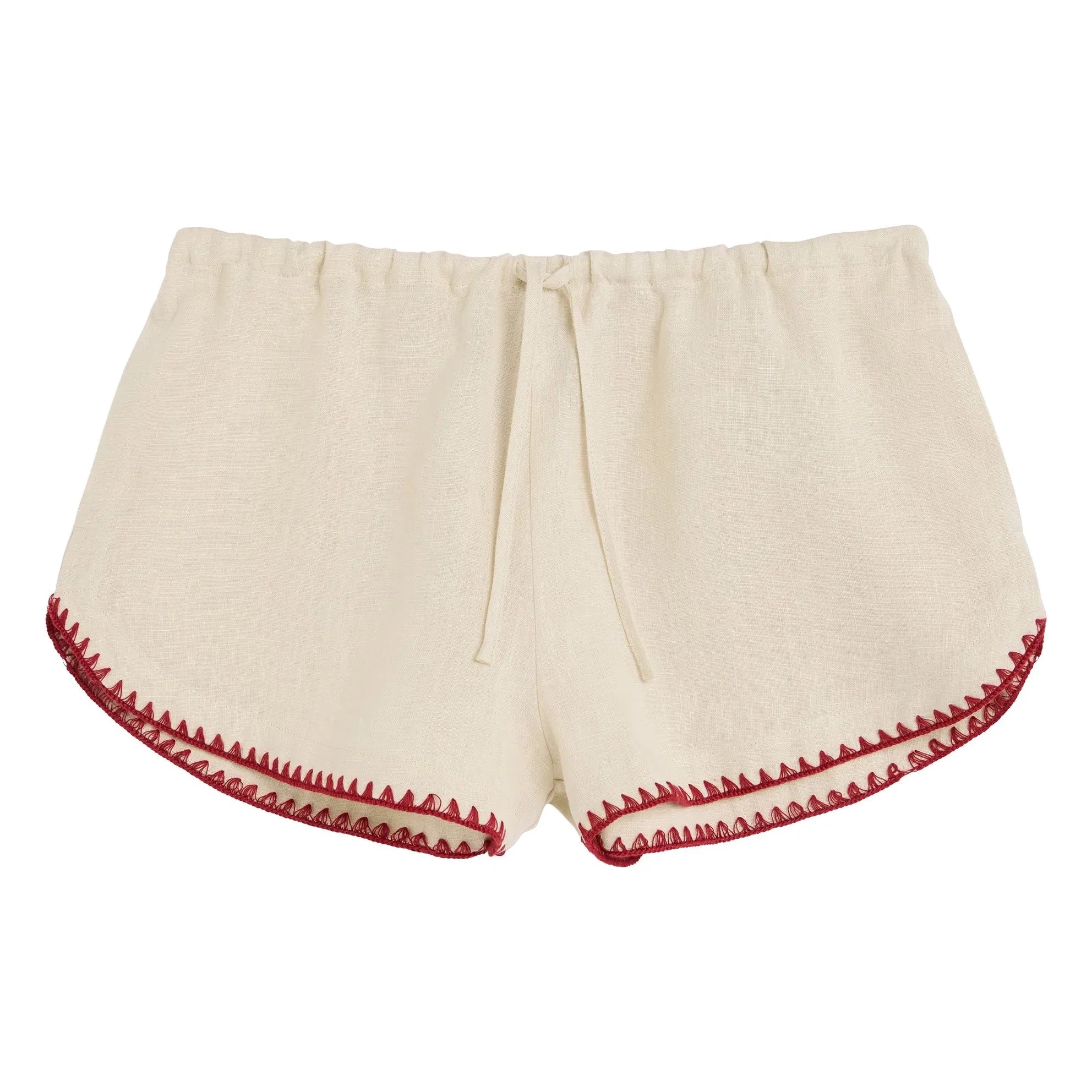 OAS – Kurzer Leinen Kimono | Ecru