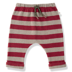 1+ in the family - Labrador Çizgili Pantolon | Kırmızı