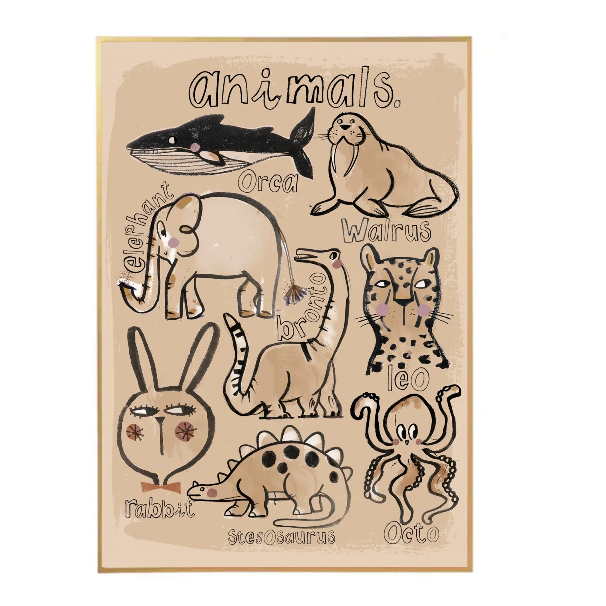 Studio Loco - Großes Tierposter