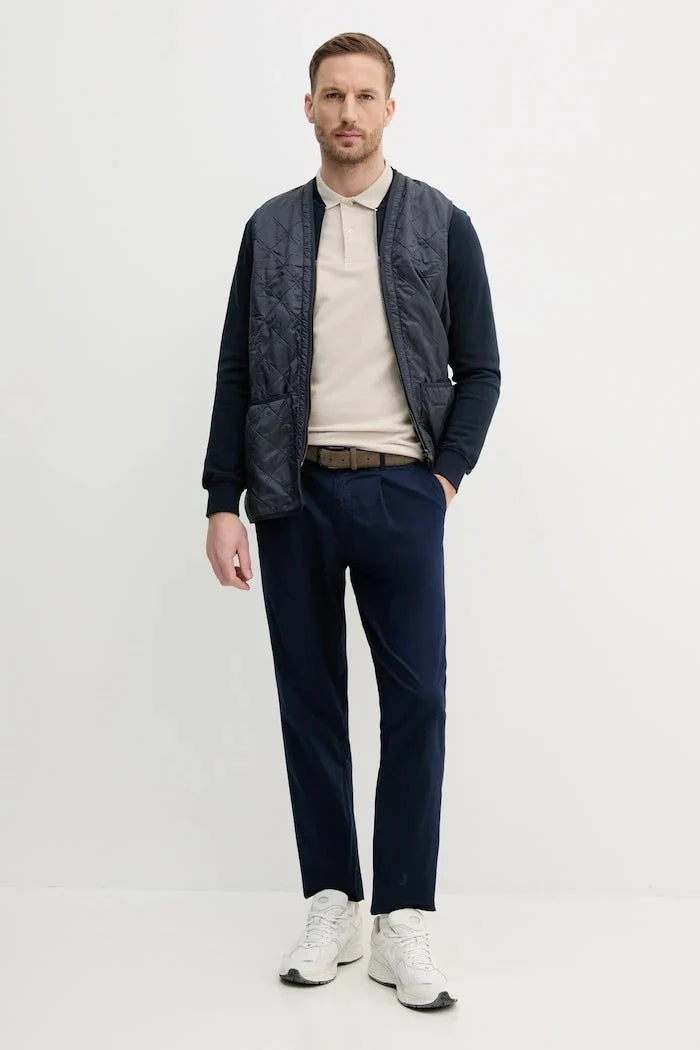 Barbour yakalı erkek pamuklu tişört ESSENTIALS