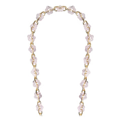 LaCoqueFrançaise - Cassy Lange Kette Blumen 120 cm | Rosa