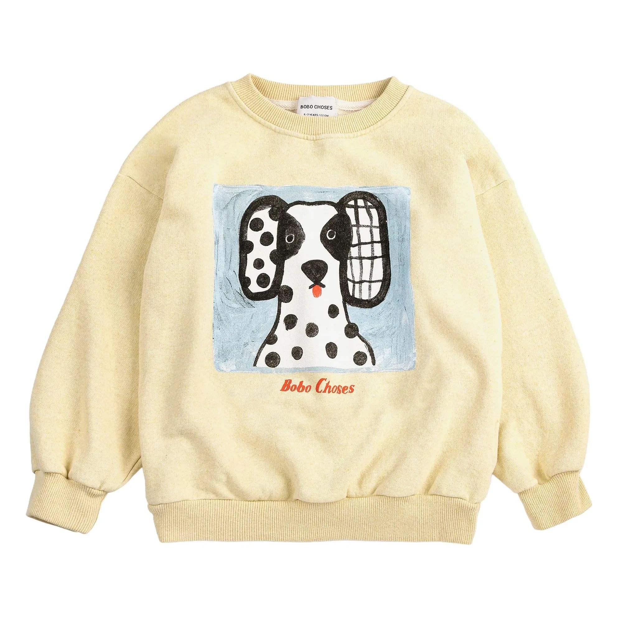 Bobo Choses - Dalmatiner Bio-Baumwoll-Sweatshirt | Gelb