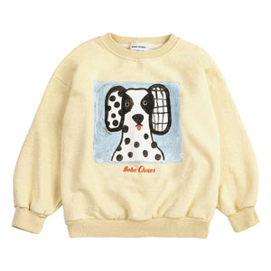Bobo Choses - Dalmatiner Bio-Baumwoll-Sweatshirt | Gelb