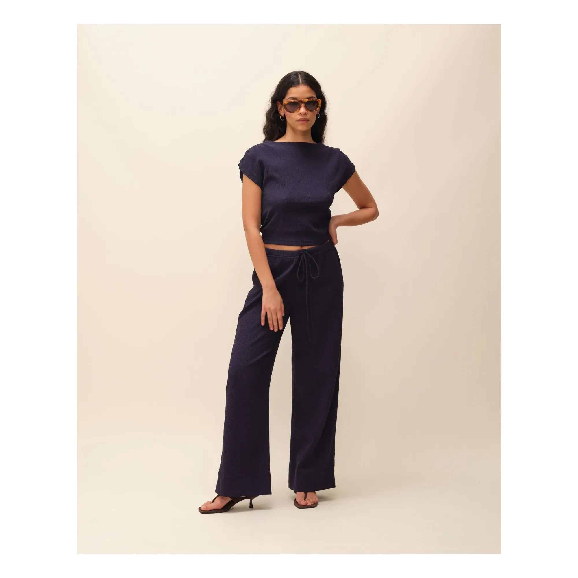 Nitah - Leila Top | Navy Blue
