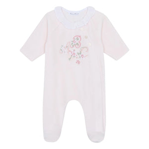 Tartine et Chocolat - ABC Pyjama mit Blumenmuster | Blassrosa