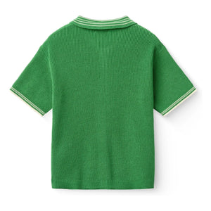 Copenhagen Colors - Organik pamuklu triko polo gömlek | Meadow Green