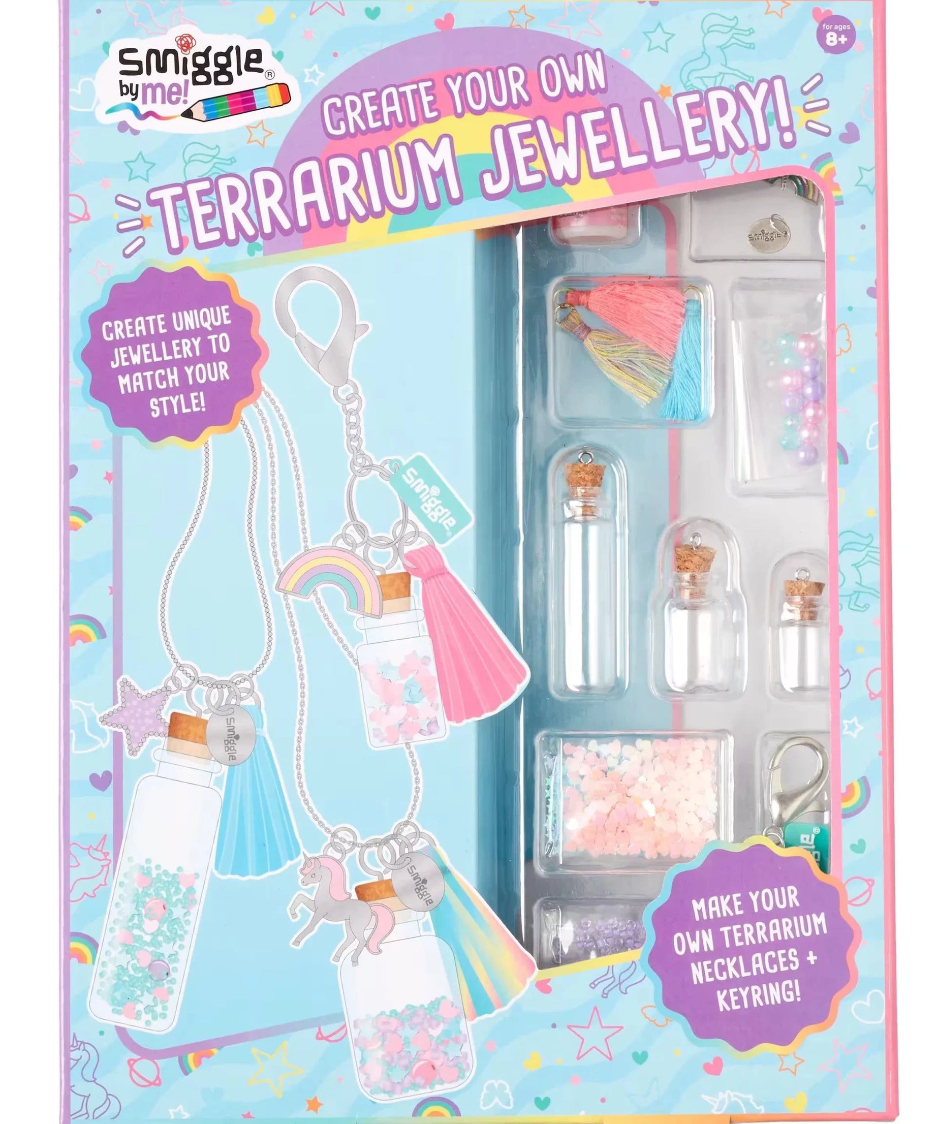 Smiggle - Terrarium Kendin Yap Takı Seti-Dinossi