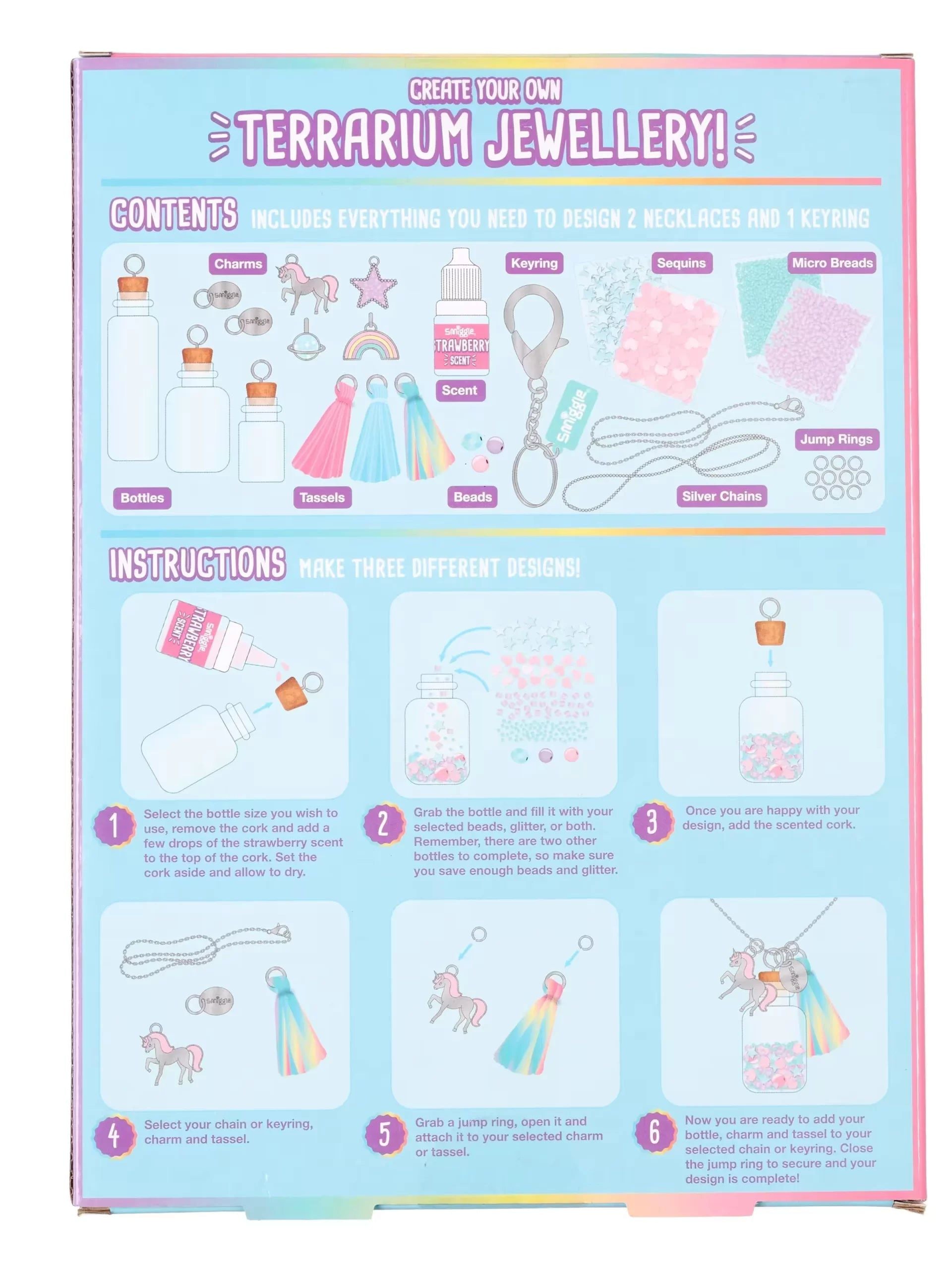 Smiggle - Terrarium Kendin Yap Takı Seti-Dinossi