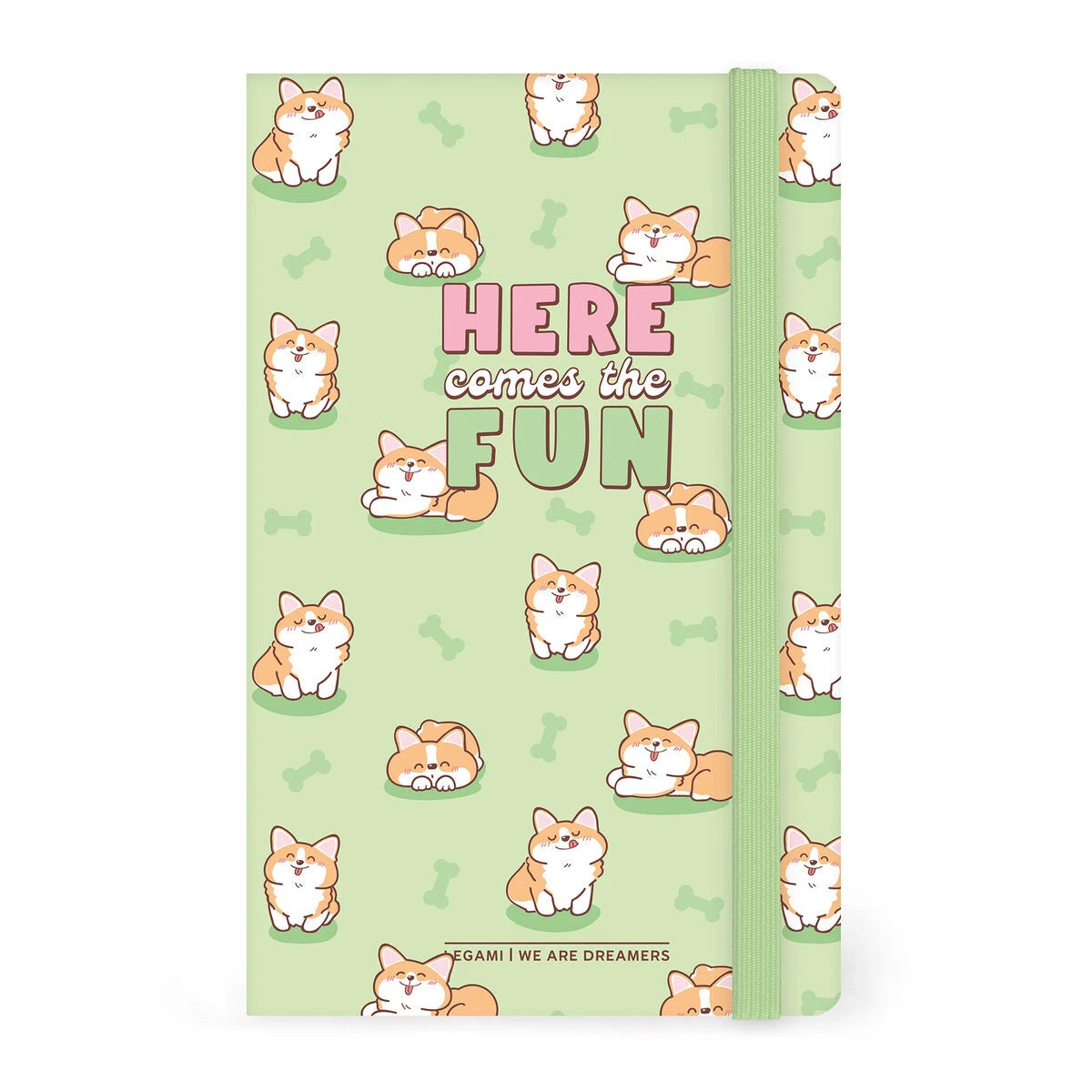 Legami - Lined Photo Defter ile Illustrated Hard Kılıf - Corgi