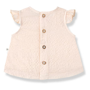 1+ in the family - Apolonia Seersucker Blouse and Bloomer Set | Beige Pink
