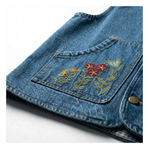 Hundred Pieces - Mara Cheval Kolsuz Denim Ceket | Mavi