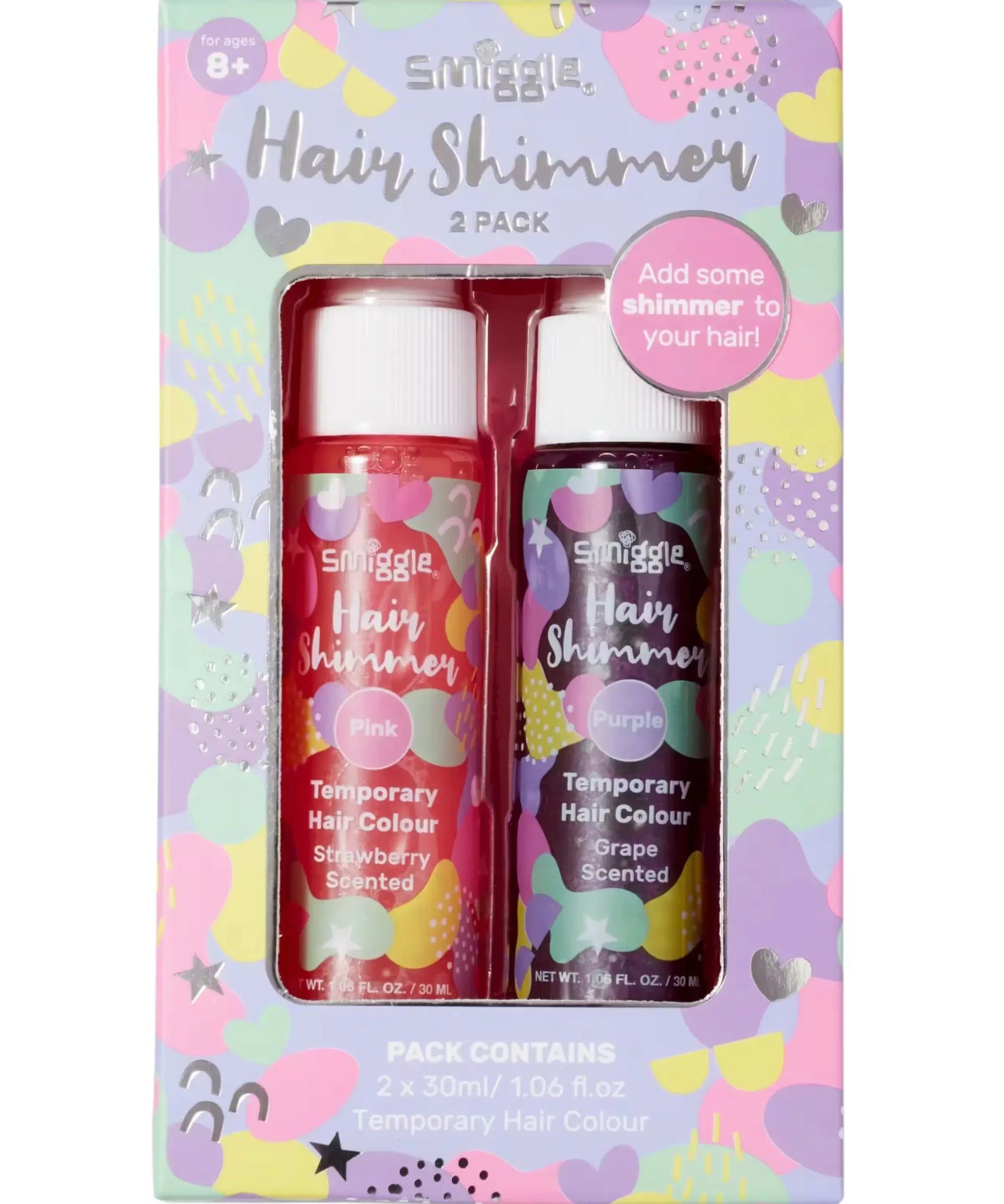 Smiggle - Pırıltılı Kokulu 2li Saç Boyası-Dinossi