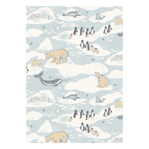 Sleepy Doe - Ayaklı pijama Kayak Organik pamuk | Mavi