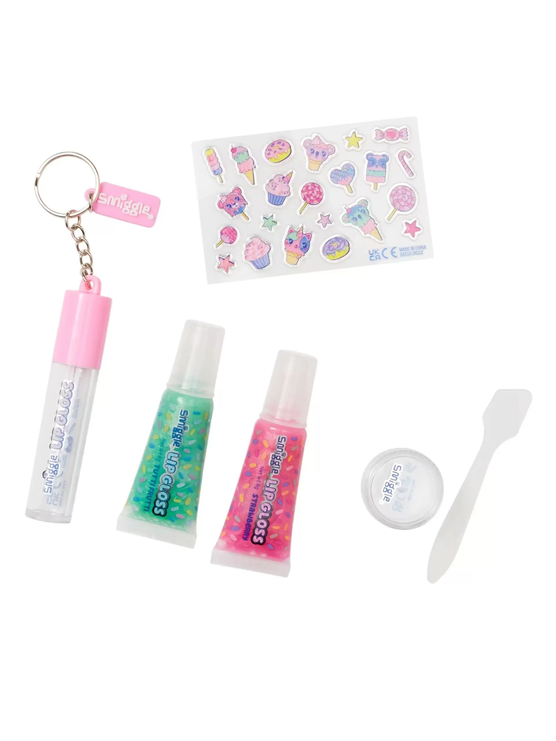 Smiggle - Diy Dudak Parlatıcı Set-Dinossi