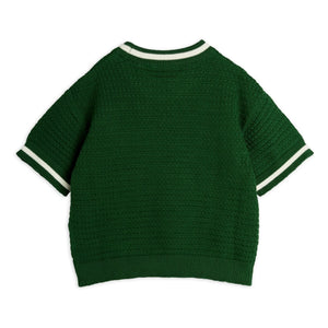 Mini Rodini - Kertenkele Short Sleeve Organic Cotton Sweater | Green