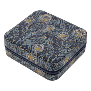 Bon Dep - Square MW Liberty Queen Hera Dot Jewelry Box | Midnight Blue
