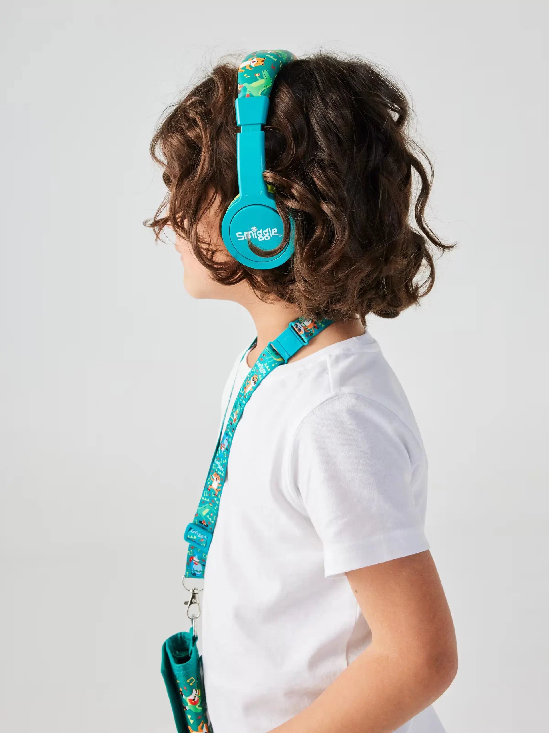 Smiggle - Lets Play Junior Vahşi Orman Kulak Üstü Kulaklık-Dinossi