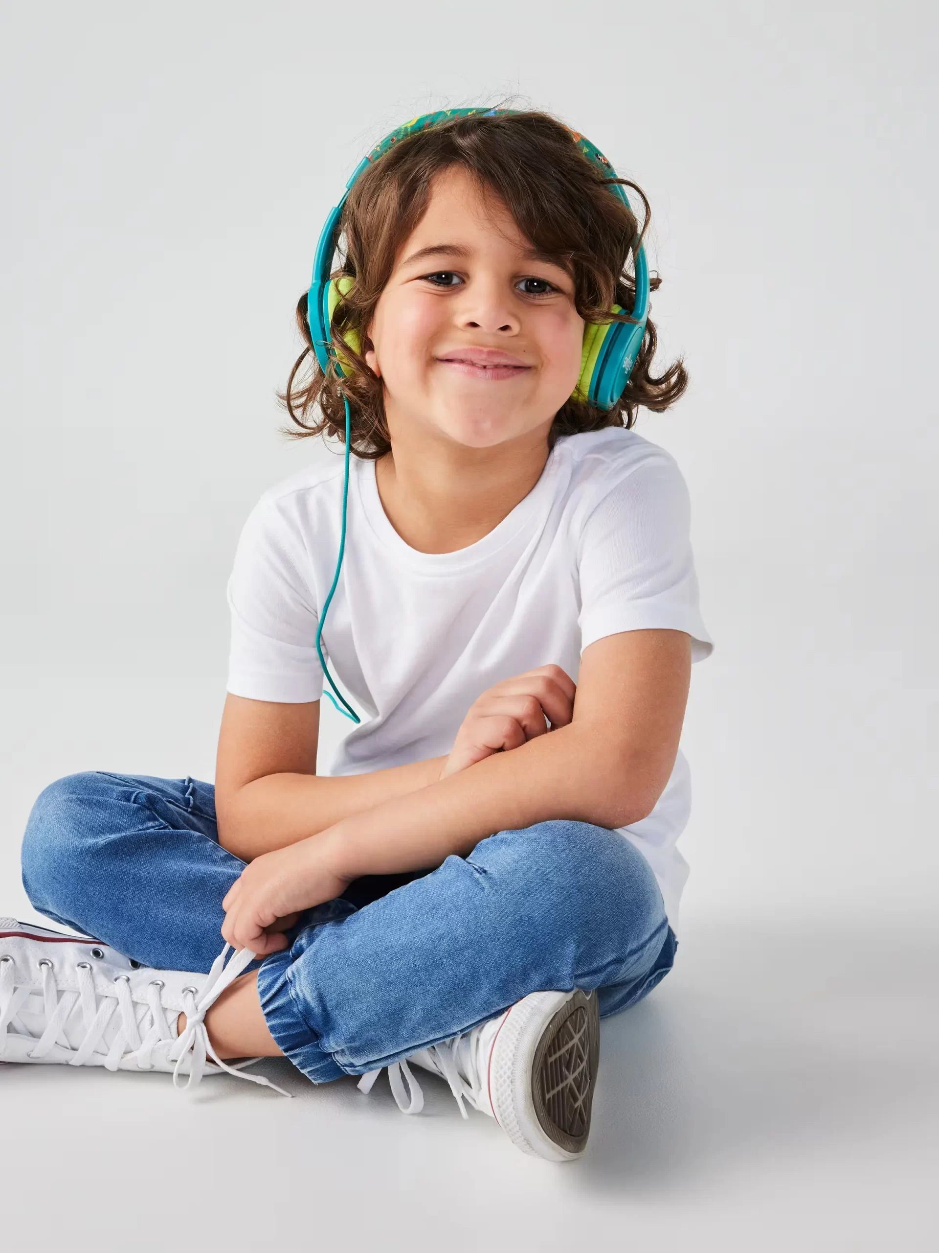 Smiggle - Lets Play Junior Vahşi Orman Kulak Üstü Kulaklık-Dinossi