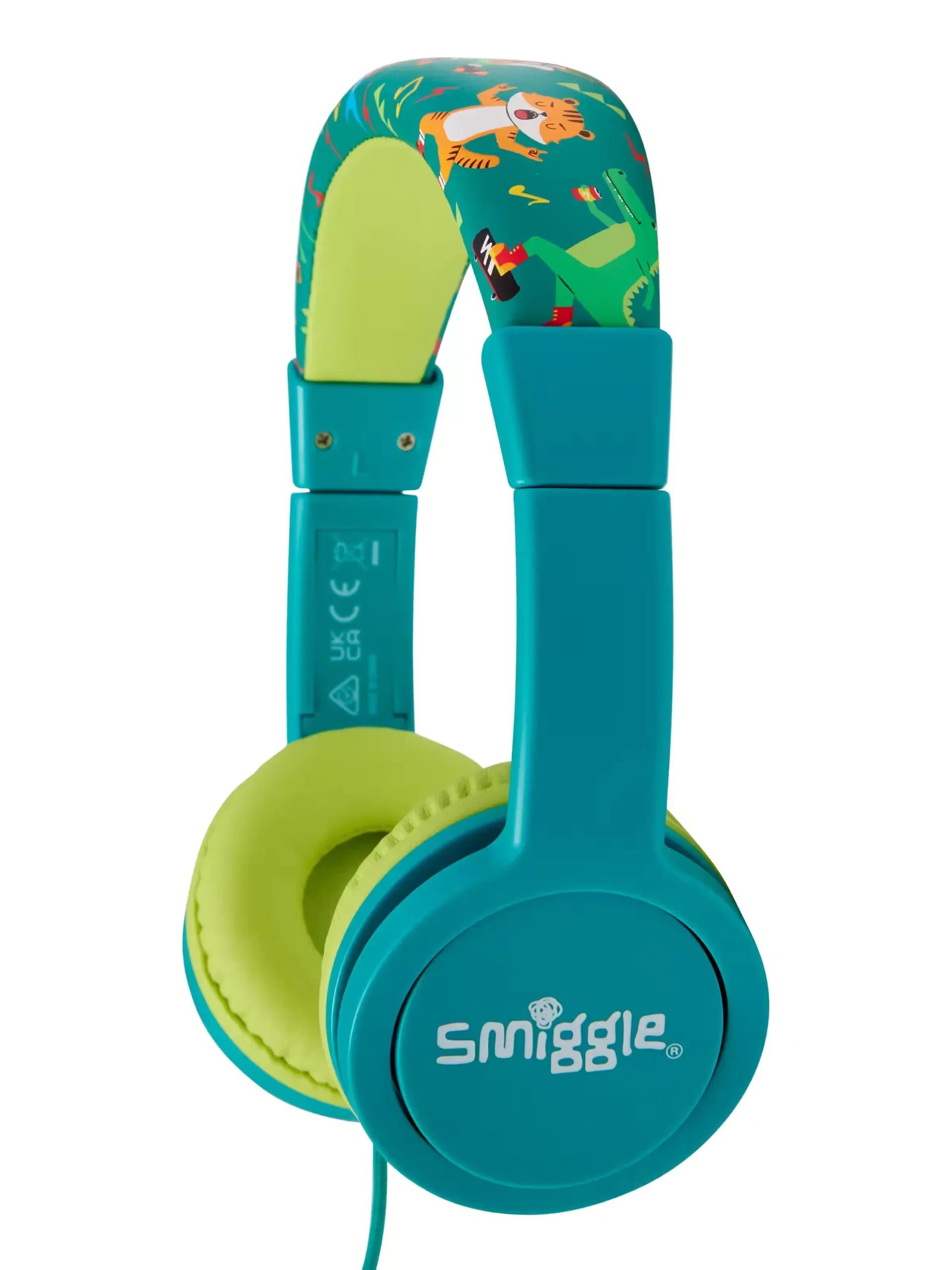 Smiggle - Lets Play Junior Vahşi Orman Kulak Üstü Kulaklık-Dinossi