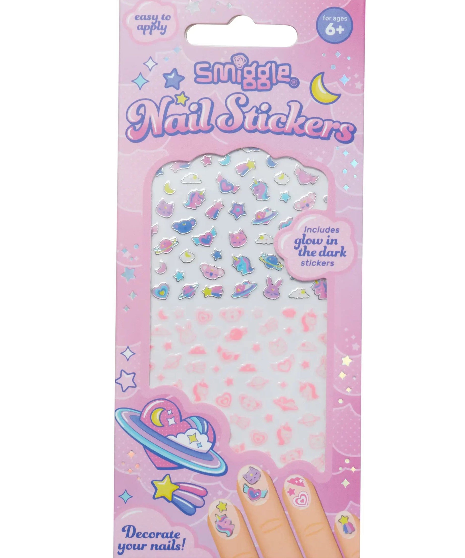 Smiggle - Çocuk Tırnak Sticker-Dinossi