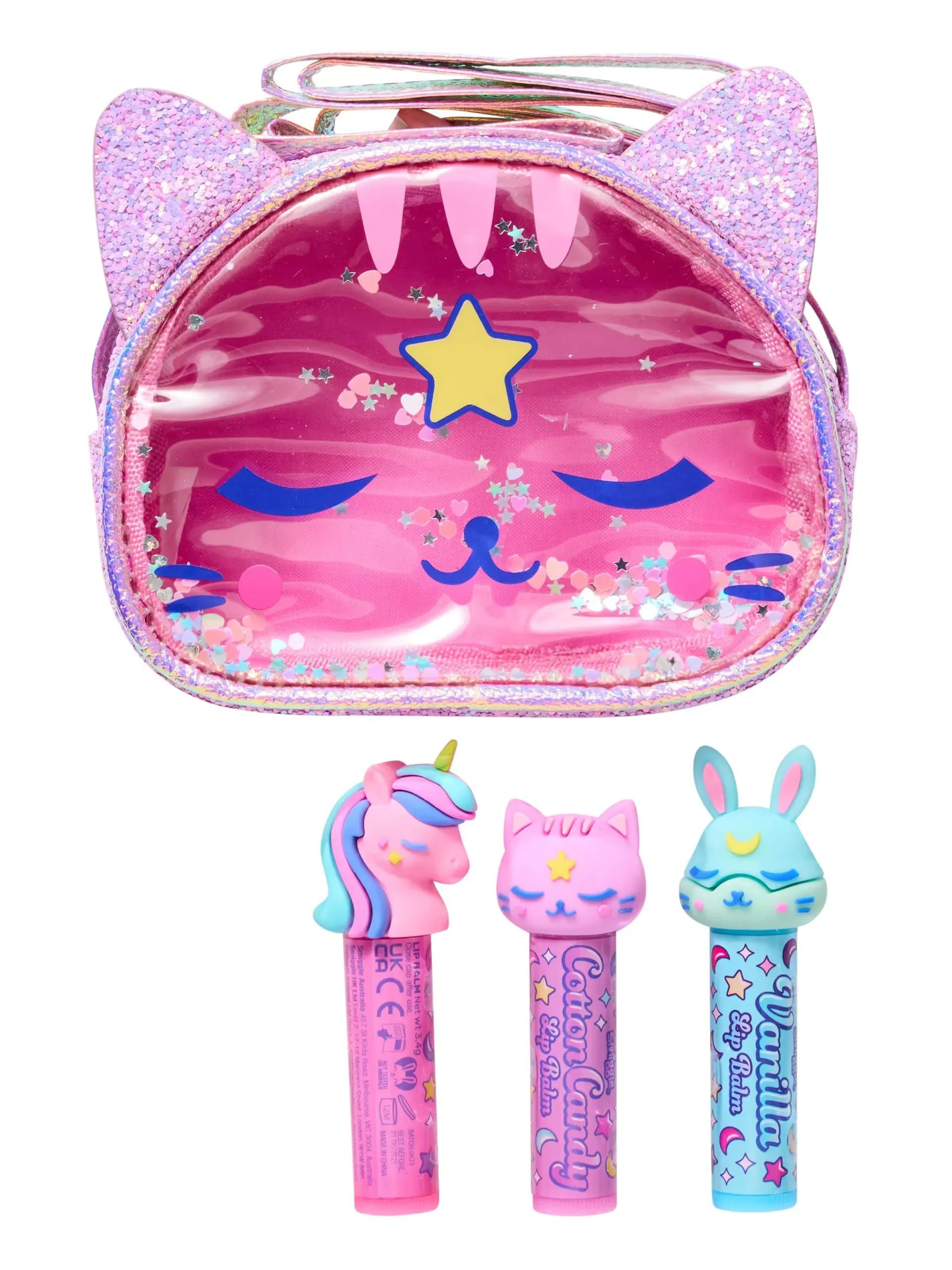 Smiggle - Dudak Balsamı 3'lü Çantalı Paket-Dinossi