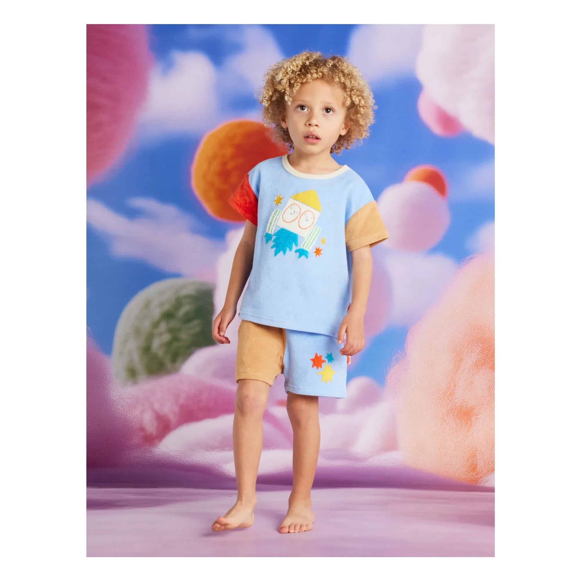 Halcyon Nights - Rocket Sponge T-Shirt | Açık Mavi