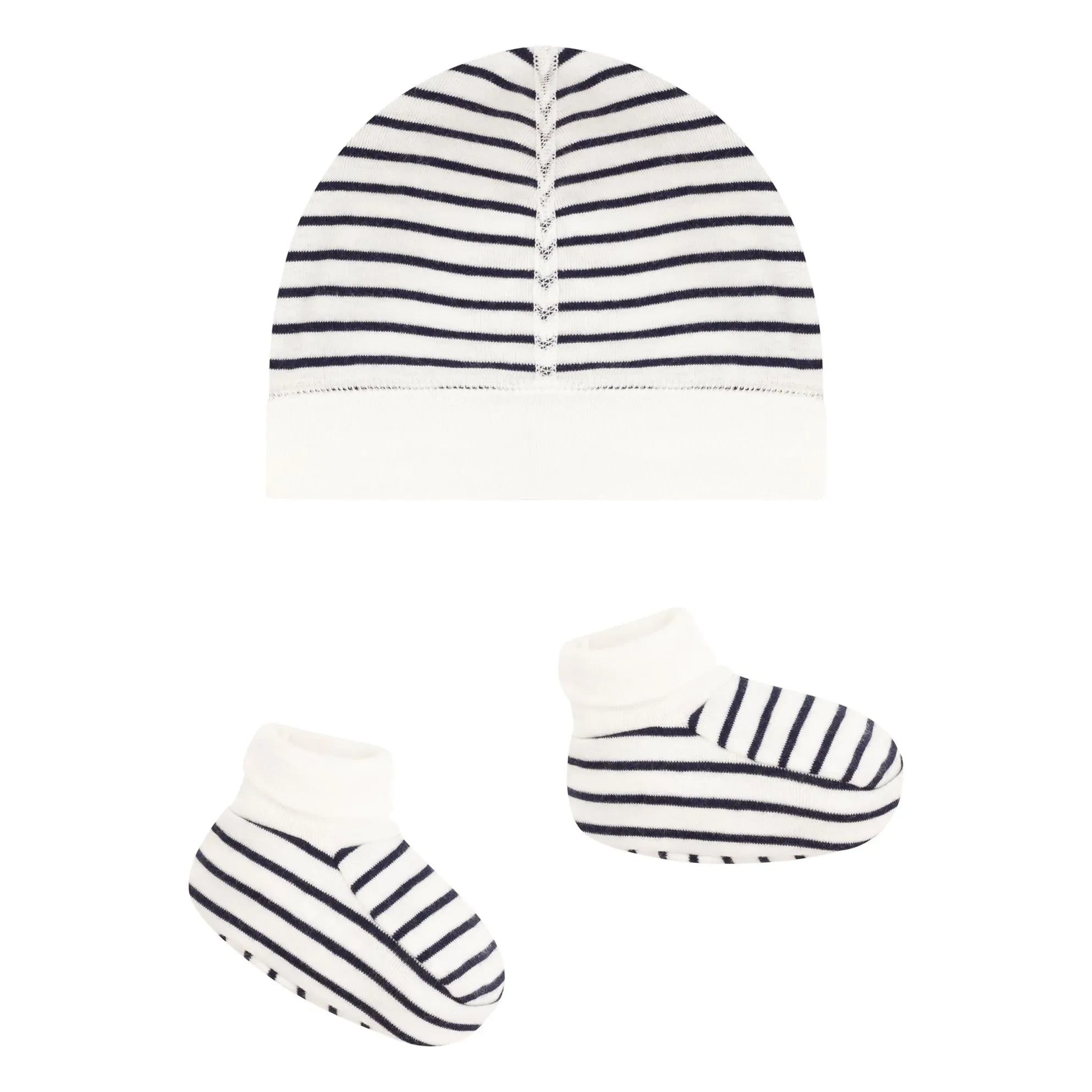 Petit Bateau - Marinière Terlik ve Bere Seti | Lacivert