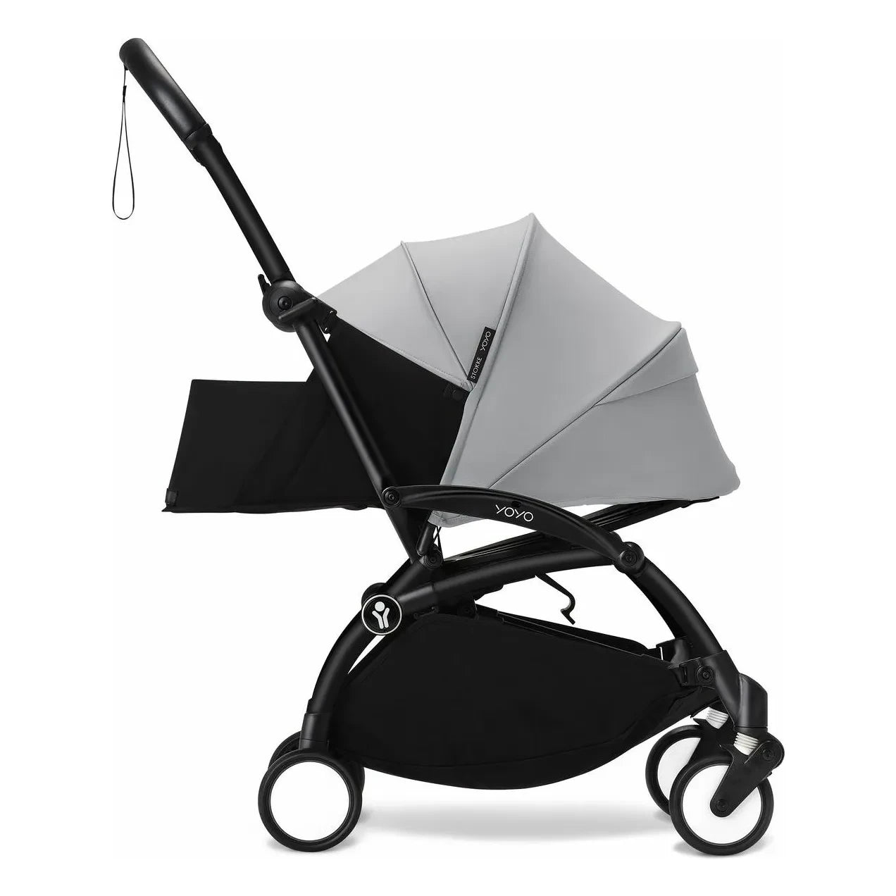 Stokke® - YOYO³ 0+ Kinderwagen für Neugeborene Schwarzes Gestell | Stone