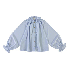 Poudre Organic - Gestreifte Bluse Garam | Grün