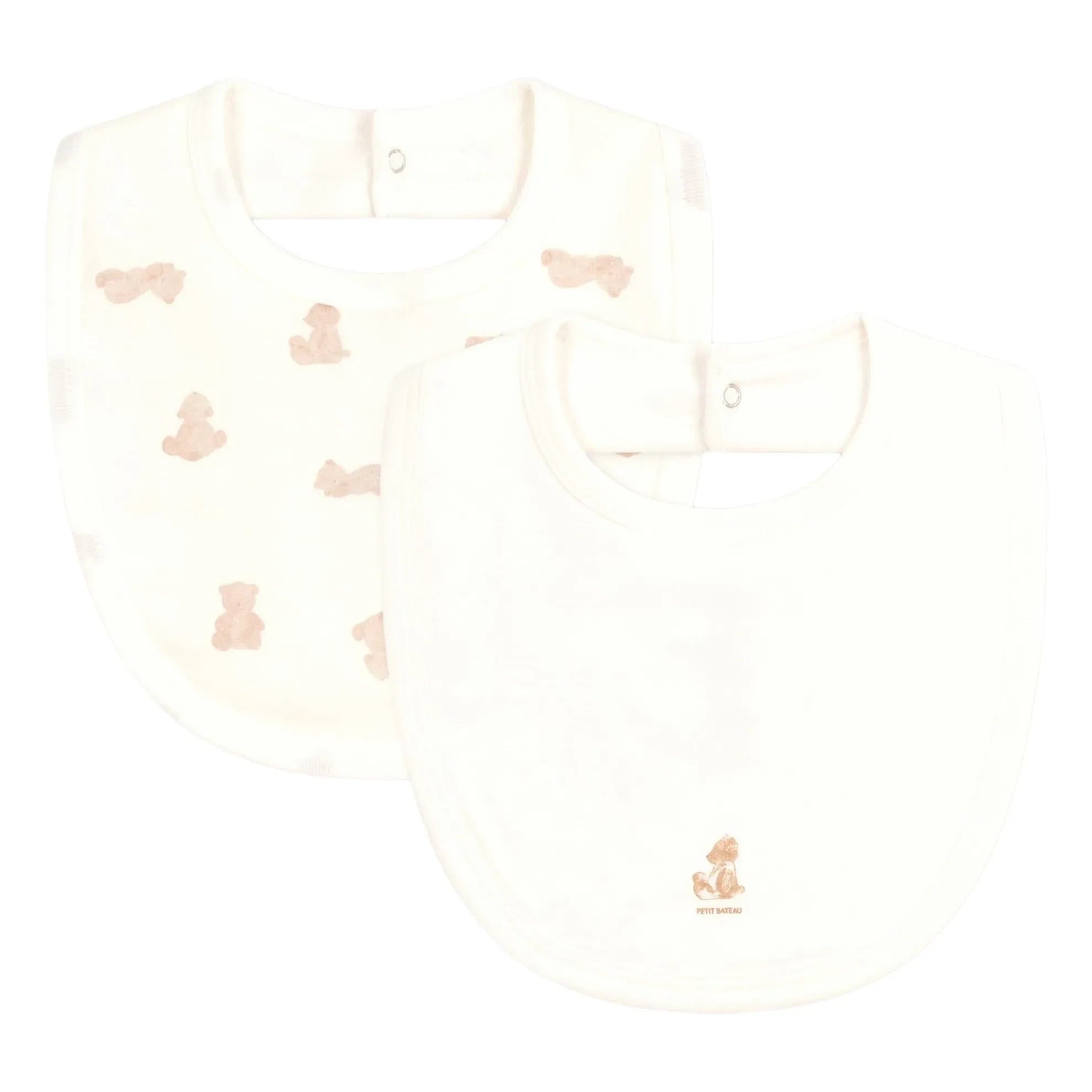 Petit Bateau - 2’li Ayıcık Önlük Seti | Beyaz