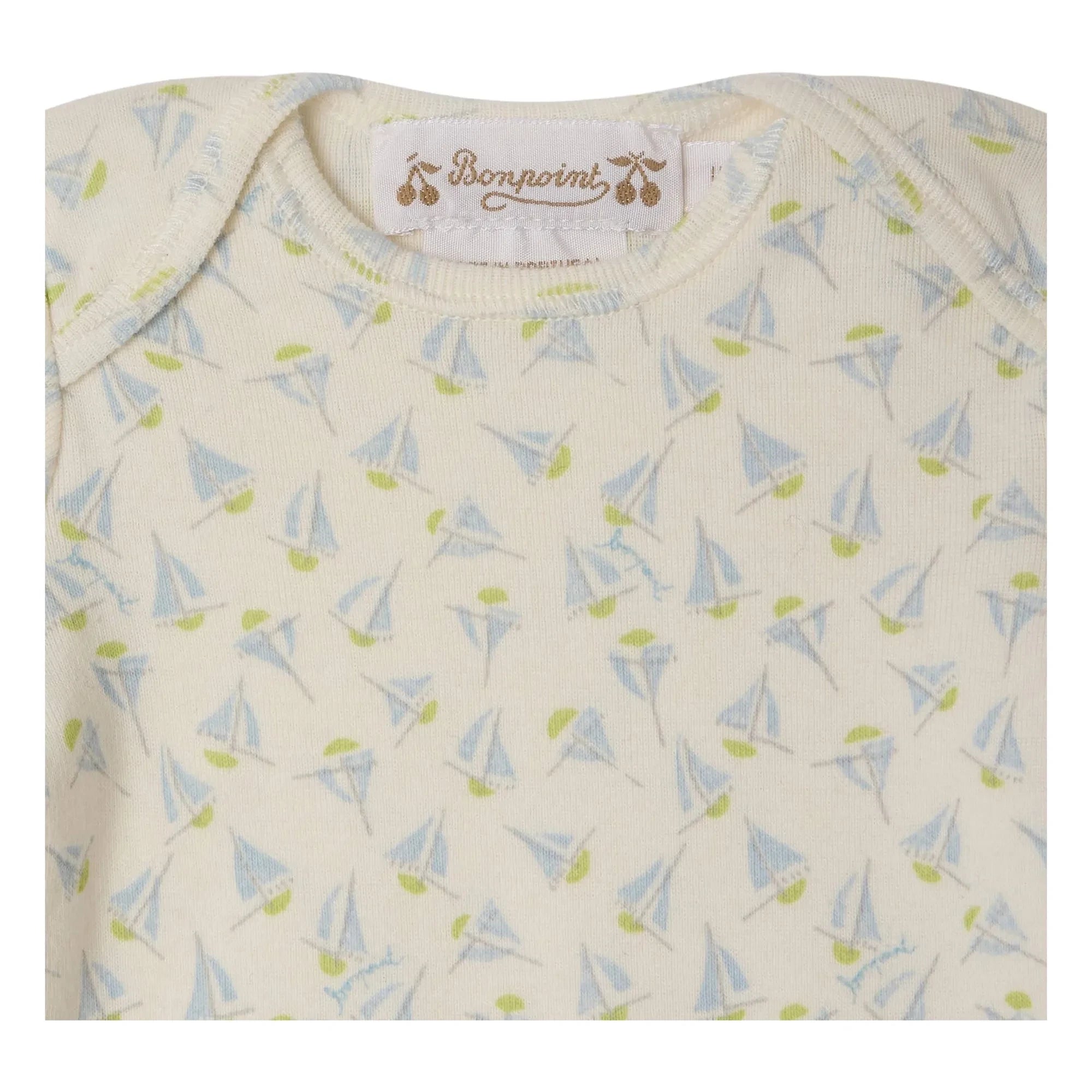 Bonpoint - Timi Voiliers Organic Cotton T-Shirt and Leggings Set | Off White