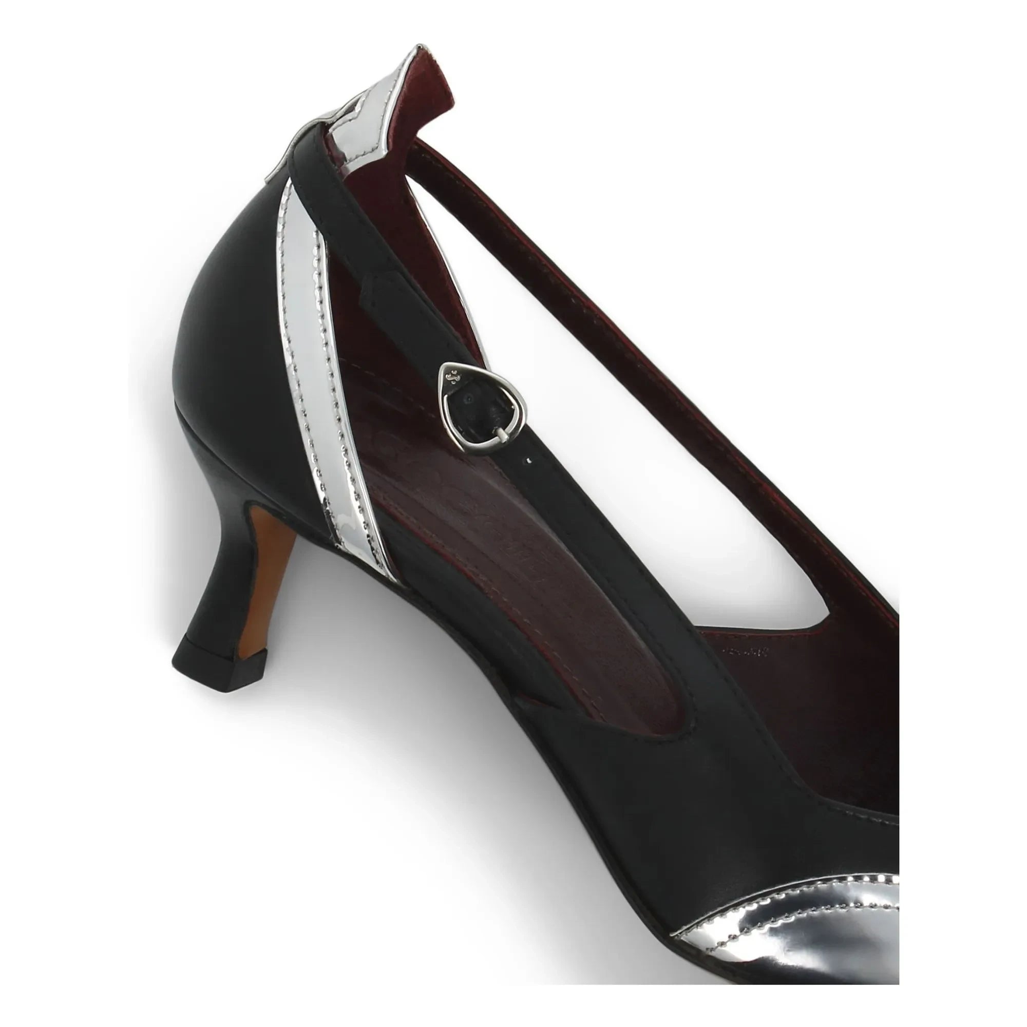 Socque Paris - Patti Leather Heeled Shoes | Black